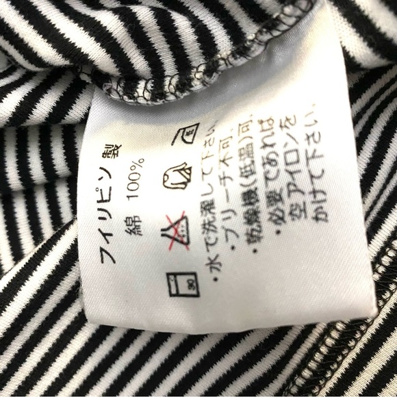 Ashworth Black And White Striped Polo Shirt Golf Logo Size XL Preppy Classic - Picture 5 of 8